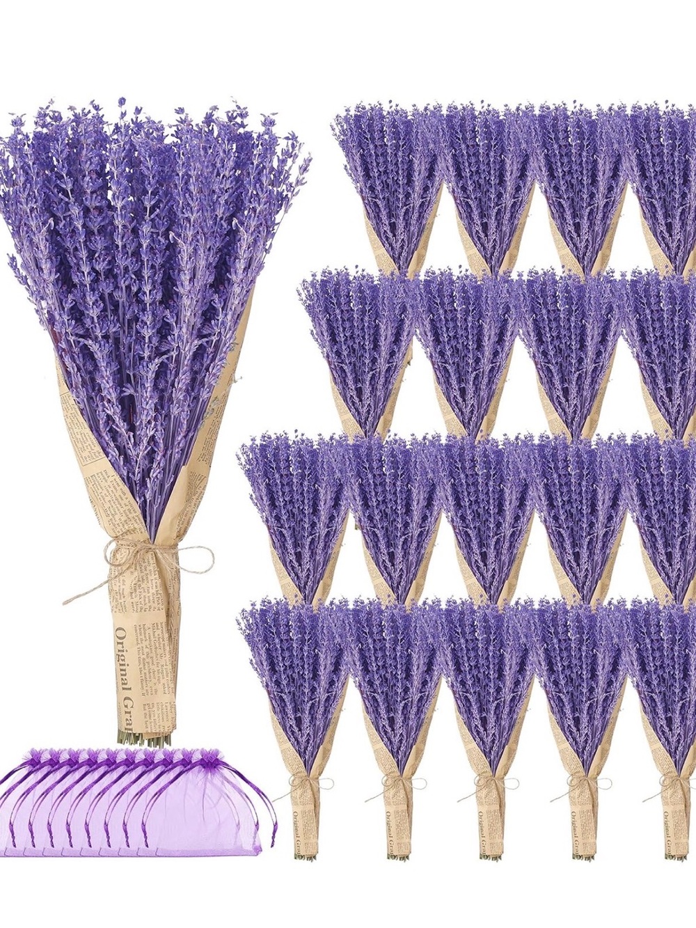 Purple Lavender Bouquet Party Favors - Brand